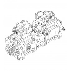 Главный гидравлический насос K3V112DT-1VJR-9N2E-V к гусеничному экскаватору Volvo EC 210D