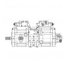 Главный гидравлический насос K3V112DT-1VJR-9N2E-V к гусеничному экскаватору Volvo EC 210D