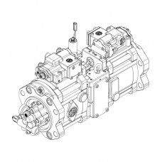 Главный гидравлический насос K5V140DTP-1J9R-9C12-1AL (without PTO) к гусеничному экскаватору Hyundai R290LC-7A