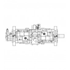 Главный гидравлический насос K5V140DTP-1J9R-9C12-1AL (without PTO) к гусеничному экскаватору Hyundai R290LC-7A