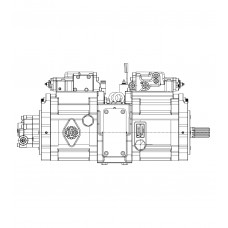 Главный гидравлический насос K5V140DTP-1J9R-9C12-1AL (without PTO) к гусеничному экскаватору Hyundai R290LC-7A