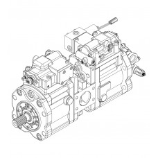 Главный гидравлический насос K3V63DT-1R0R-9C0S-1DL к гусеничному экскаватору Hyundai R140LC-7